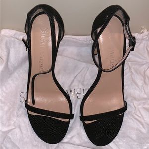 Stuart Weitzman Nudist Black Heel